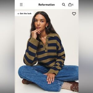Reformation Brooklyn Cotton Pullover Sweater (Brand New with Tags)